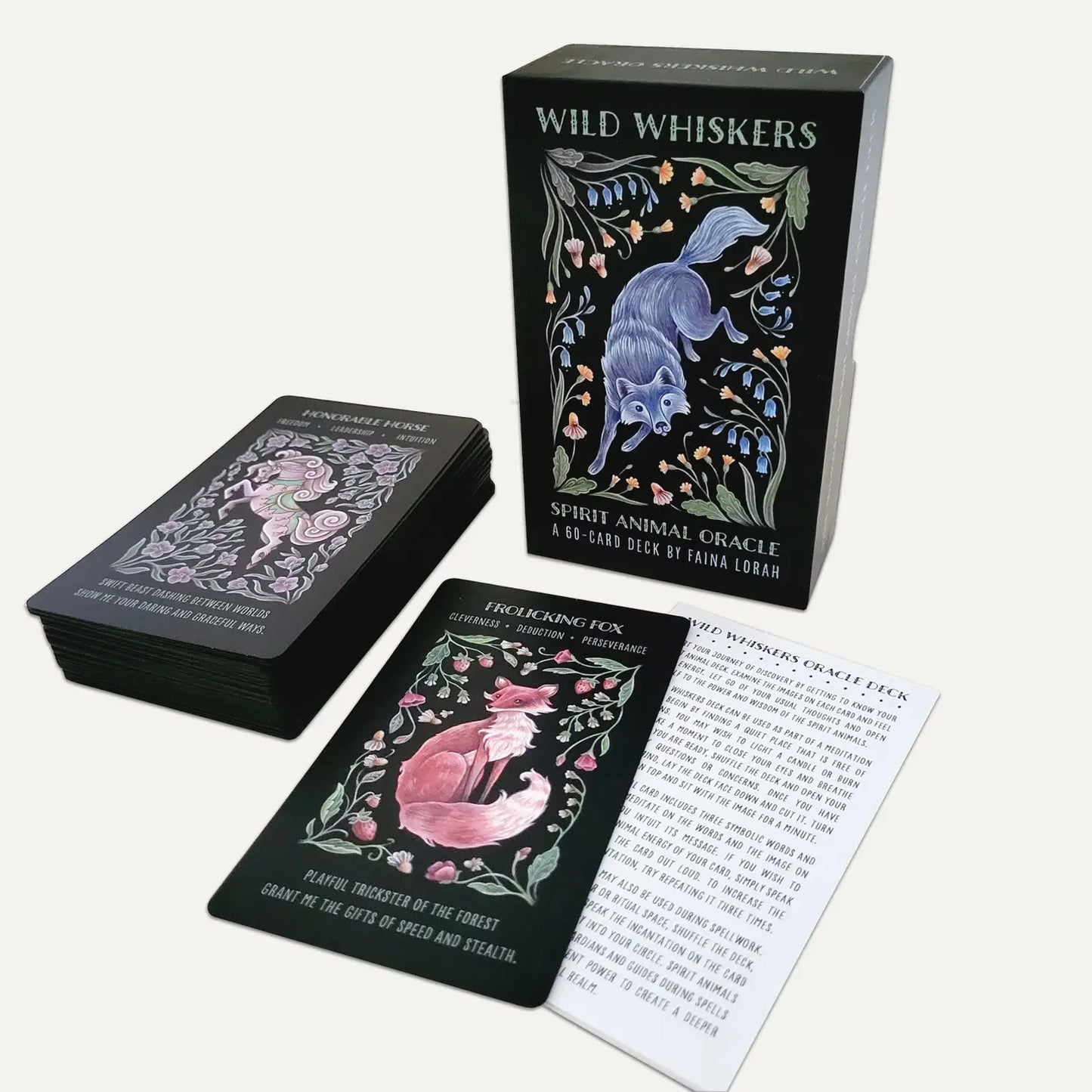 Wild Whiskers Oracle Deck- Spiritual Animal Divination Cards