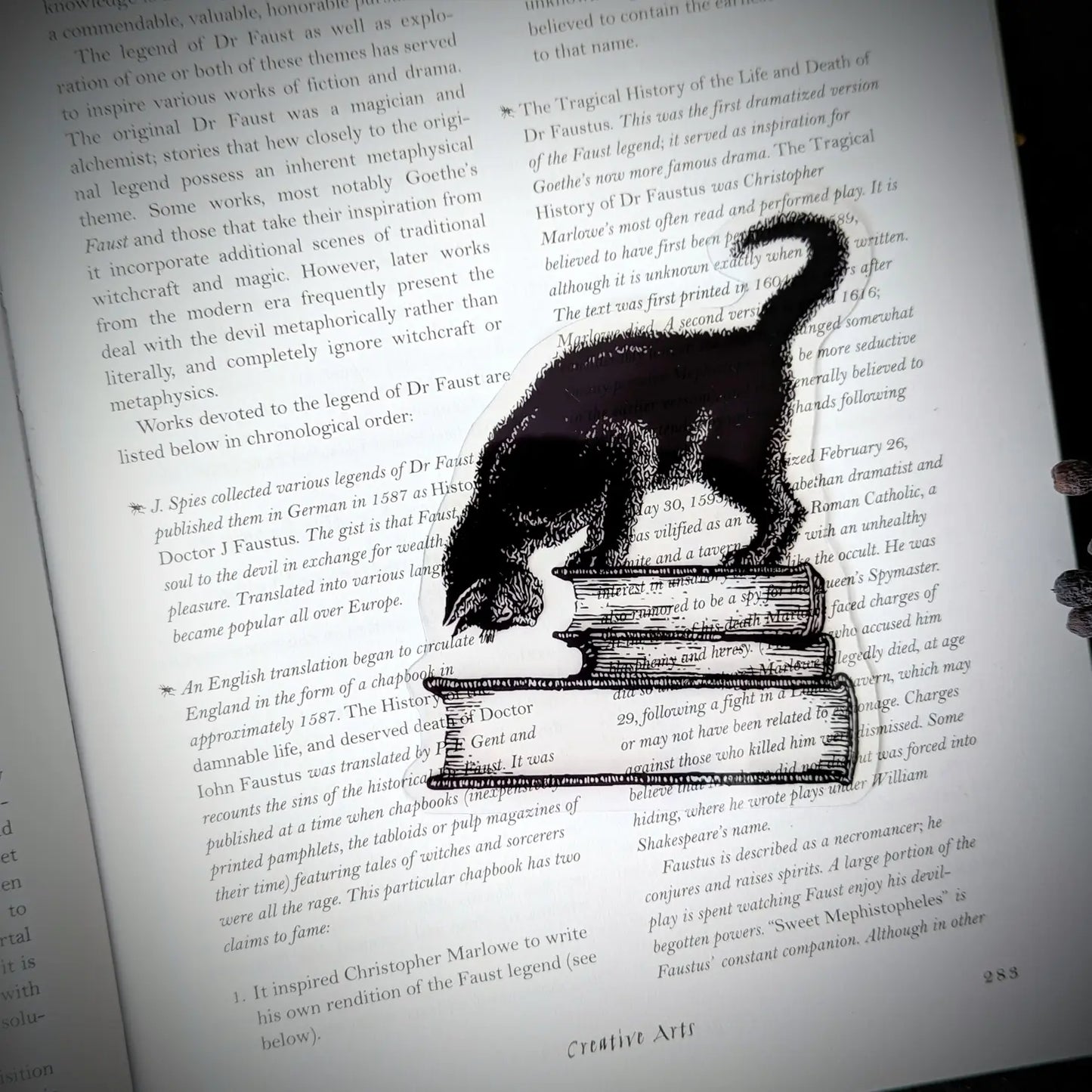 Black Cat on Books Bookmark