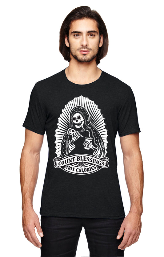 Count Blessings Shirt (Heather Black)