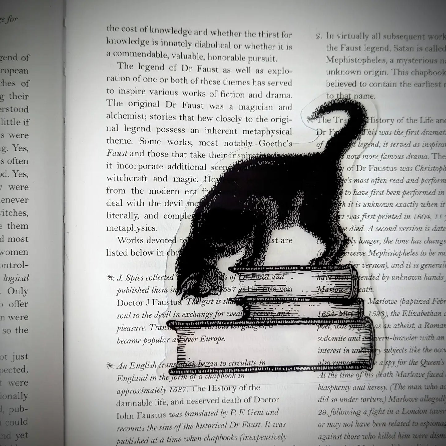 Black Cat on Books Bookmark