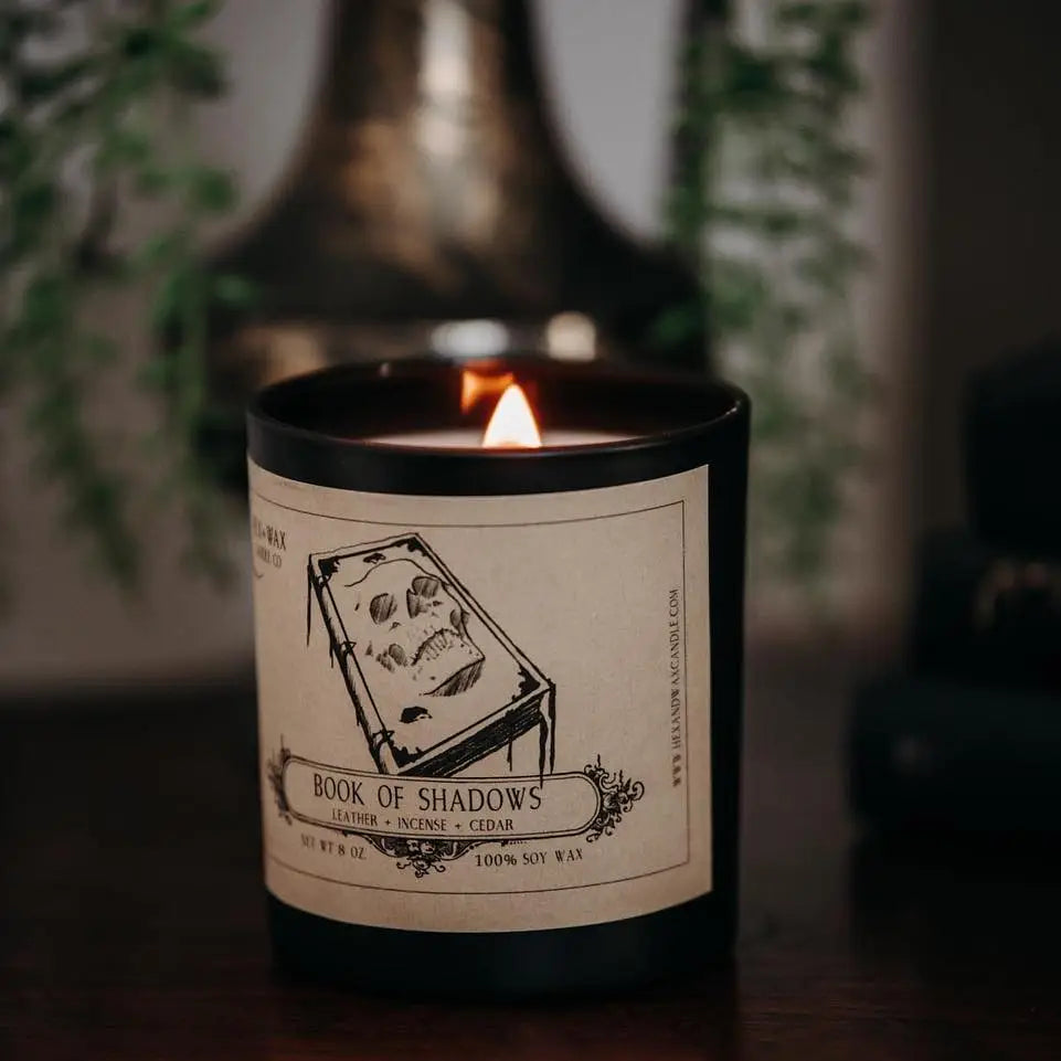 Book of Shadows Candle