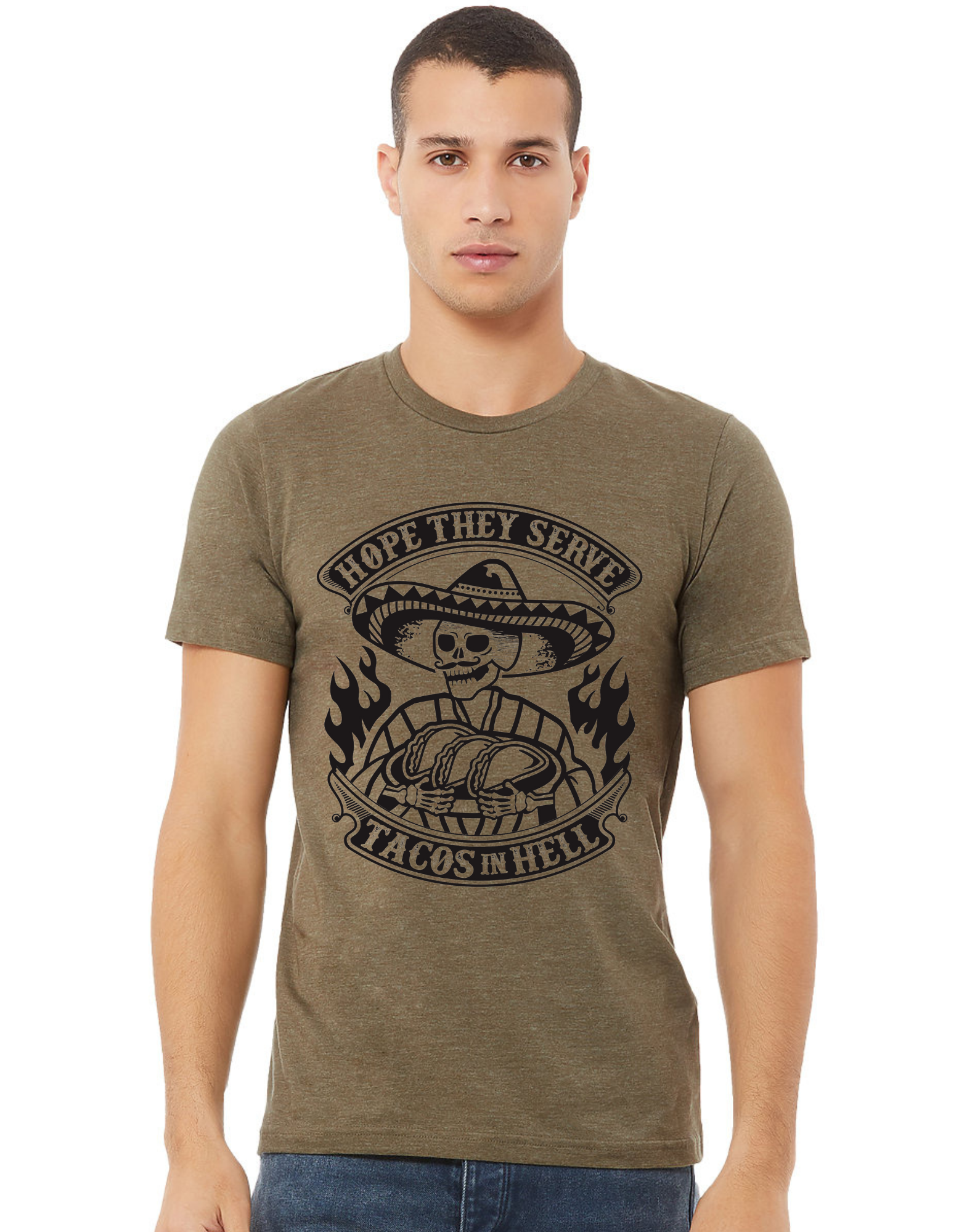 Hope they Serve Tacos in Hell T-shirt – Sisters Grimm Oddities Parlor