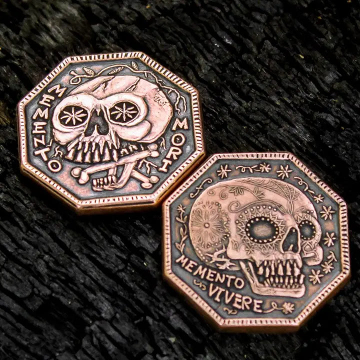 Memento Mori / Memento Vivere Copper Reminder Coin
