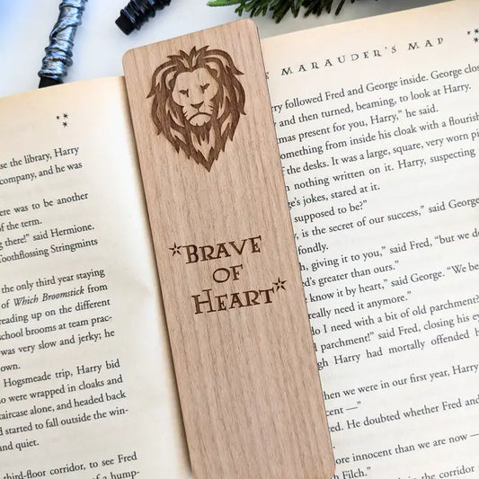 House Gryffindor - Harry Potter Inspired Wooden Bookmark