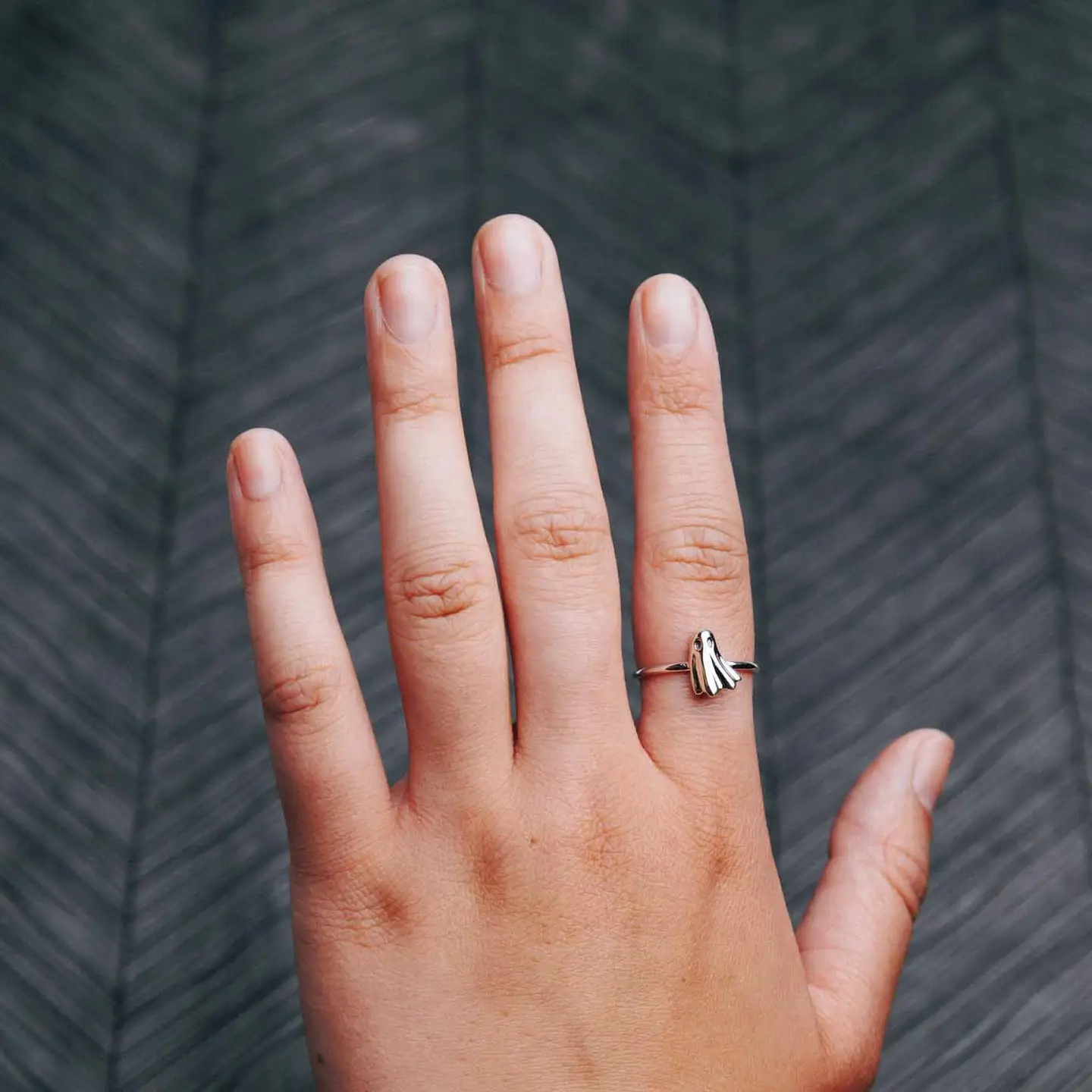 3D Ghost Ring- Sterling Silver