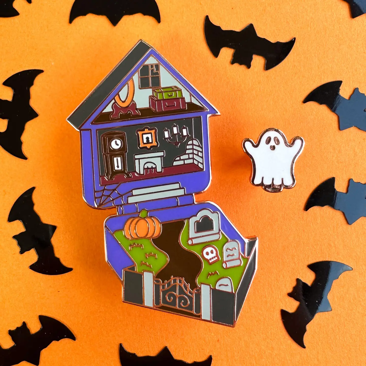 Ghosty Pocket Enamel Pin Set