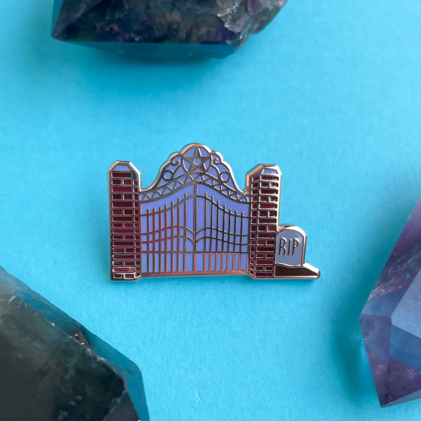 Graveyard Enamel Pin