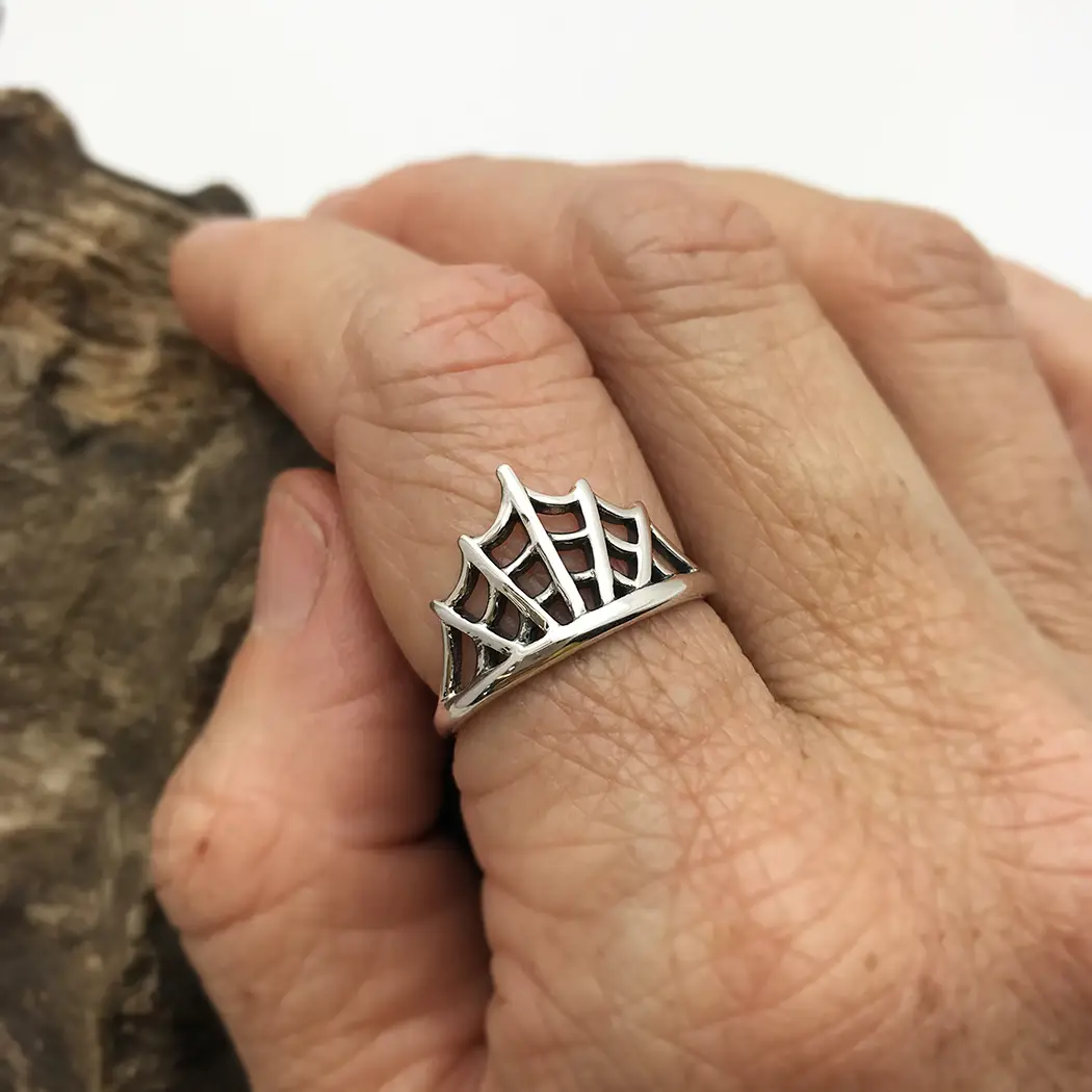 Spider Web Ring- Sterling Silver