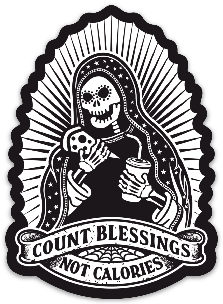 Count Blessings Not Calories Magnet