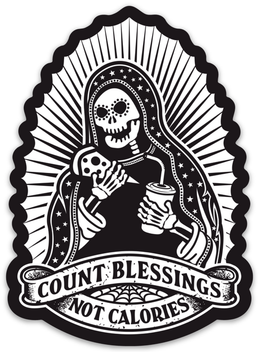 Count Blessings Not Calories Magnet