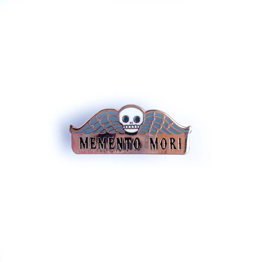 Memento Mori Enamel Pin