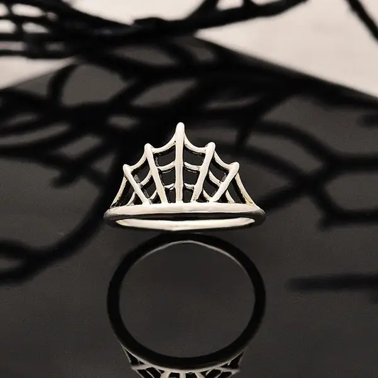 Spider Web Ring- Sterling Silver