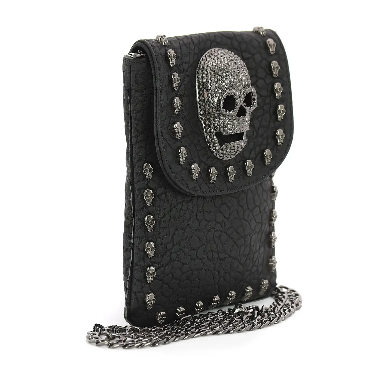 Metal Skull Small Shoulder Pouch