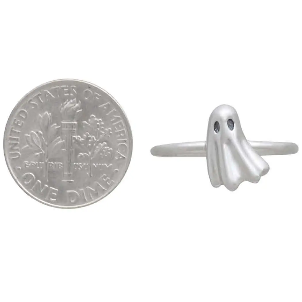 Ghost Ring 3D Ghost Ring- Sterling Silver – Sisters Grimm Oddities Parlor