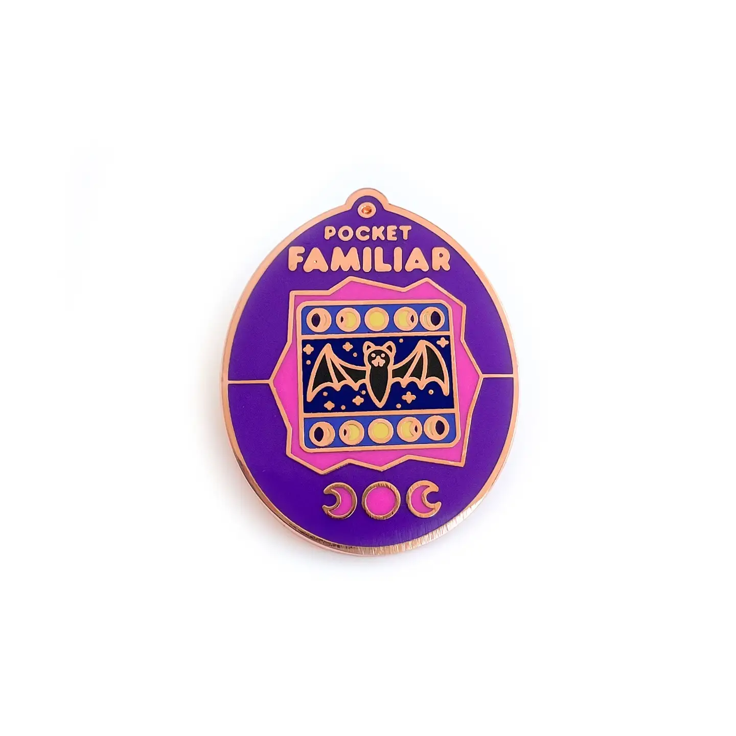 Pocket Familiar Bat Virtual Pet Enamel Pin