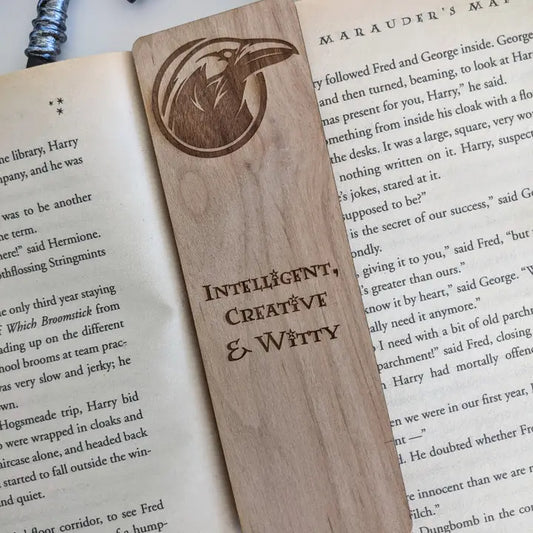House Ravenclaw - Harry Potter Inspired Wooden Bookmark